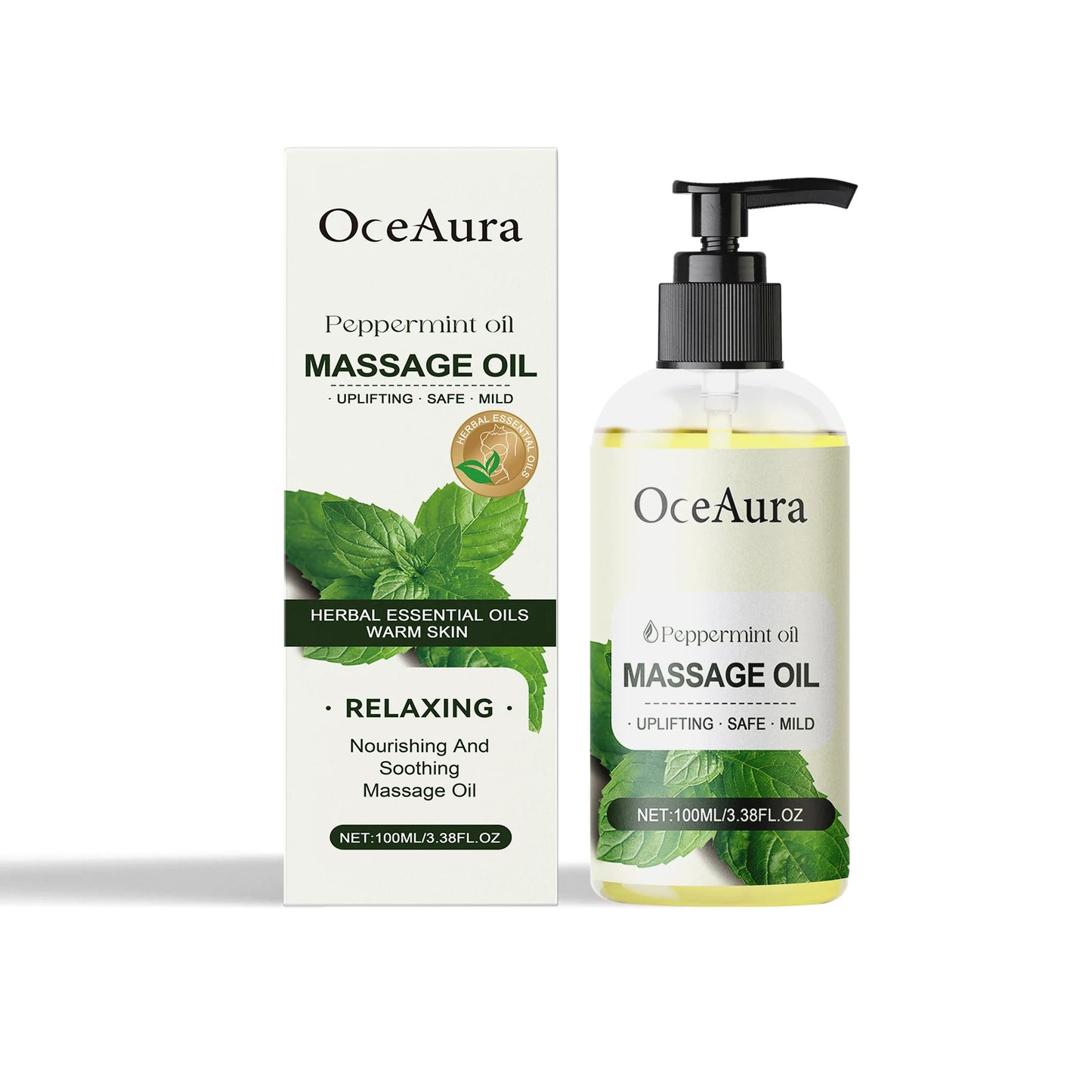 Oceaura Coconut Oil Massage Oil Relief Discomfort Soreness Moisturizing Nourishing Restore Skin Luster Non-greasy Body Care Oil