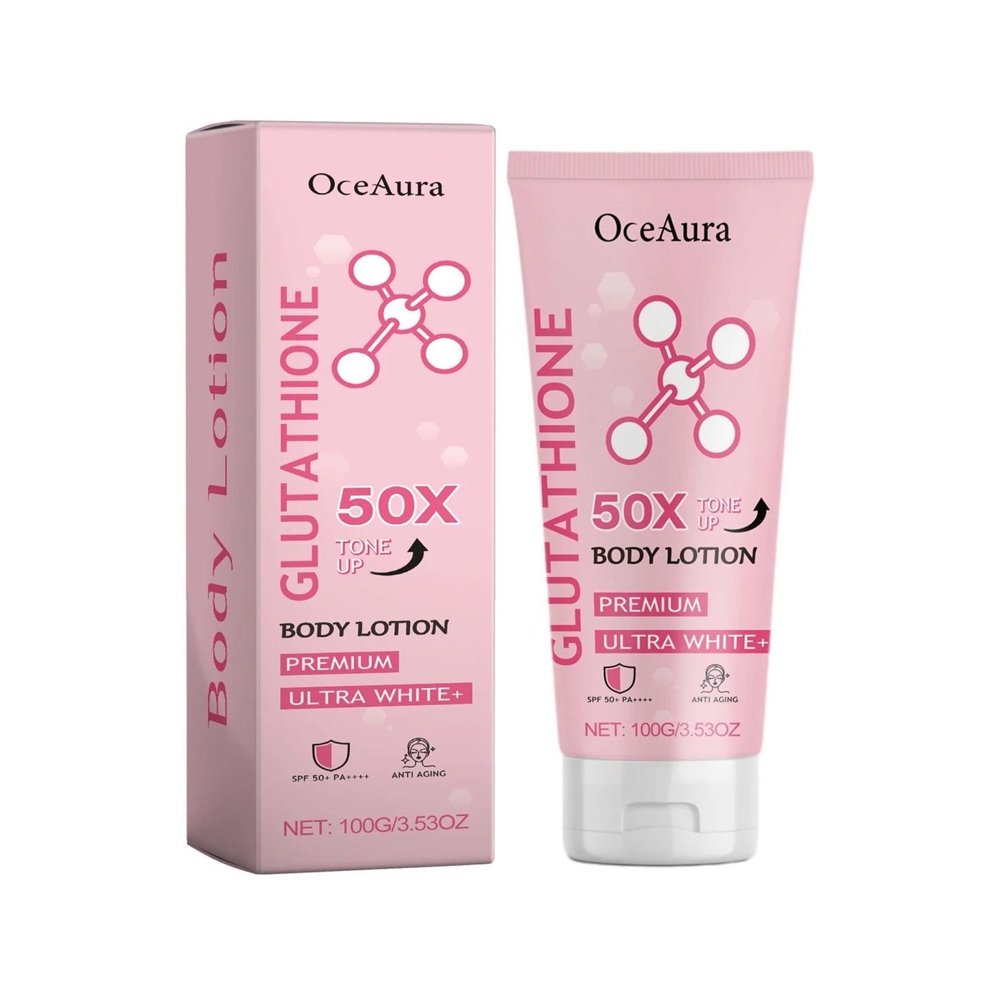 Oceaura Glowing Skin Body Lotion Moisturizing Smoothing Nourishing Skin Easy To Carry Reduce Dryness Brightening Tone Body Cream