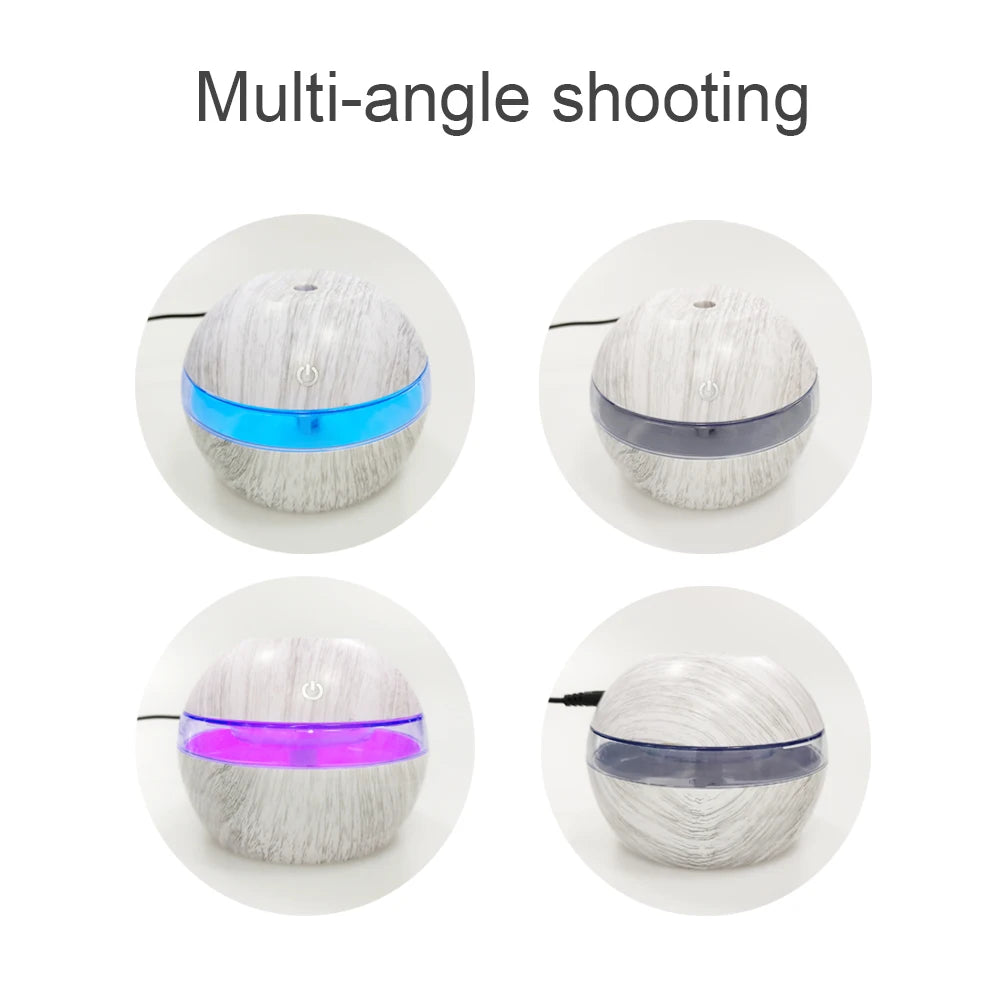 Premium Ultrasonic Humidifier 300ml cool mist maker with Timer and Auto Shut-Off essential oil Diffuser Ideal for Home Office