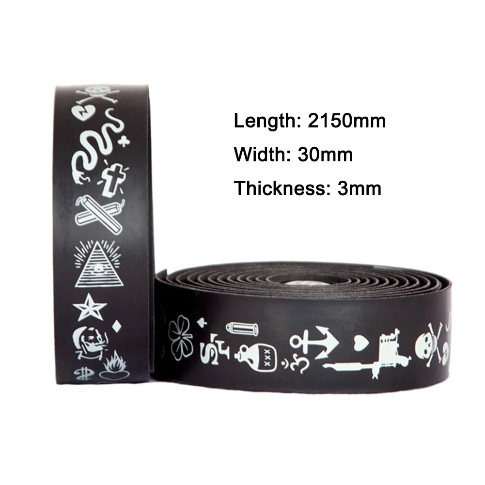 1-5Pair Road Bike Shock-absorbing Handlebar Strap Fluorescence Glow-in-The-Dark Road Bike Handlebar Tape Steering Wheel Cover