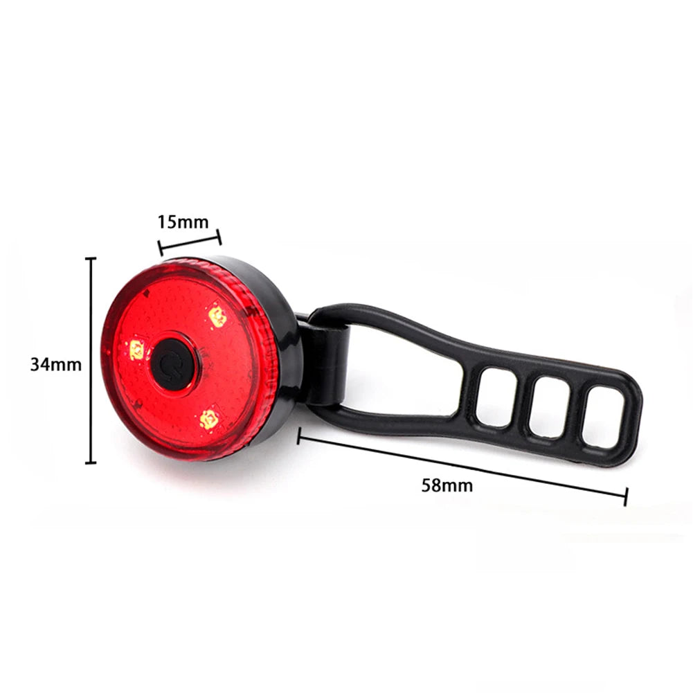 Bike Tail Light & Headlight Bike Rear Light Rechargeable Bike Front Light 3 Modes LED Riding Warning Light for Outdoor Cycling