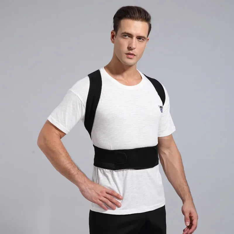 1 unisex posture corrector - adjustable spinal alignment support vest, breathable shoulder strap