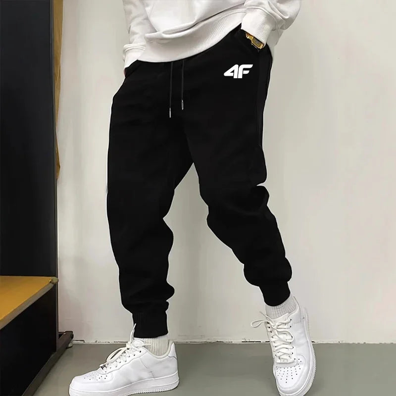 Men's Sweatpants High Quality Pure Color Breathable Drawstring , Autumn Winter Male Daily Casual Sporty Soft Jogger Pants