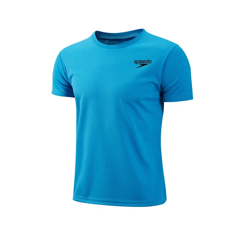2025 Hot Sale Men's Quickdry T-shirts Summer Daily Sports Short Sleeved O-neck Tops Fitness Training Athletics Running T-shirt