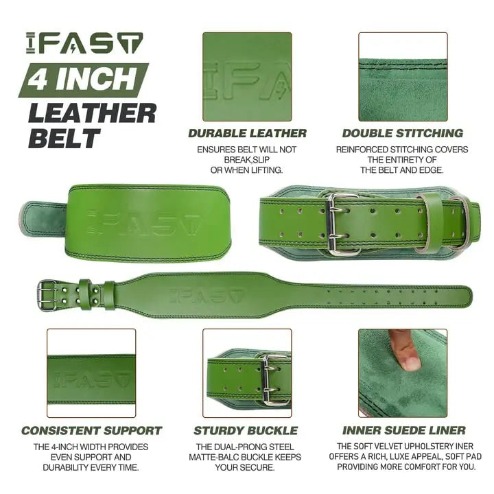 Weightlifting Belt for Women with 4 inch Padded Lumbar Support Belt for Weightlifting Strength Training