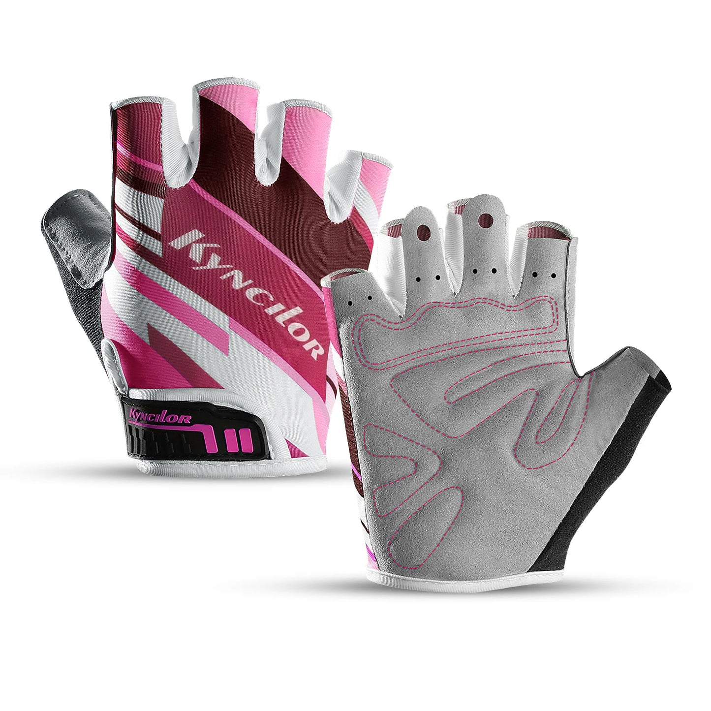 Kyncilor Breathable Lycra Fabric Cycling Gloves Road Bike Gloves Riding MTB Outdoor Bicycle Sport Gloves Half Finger Gloves