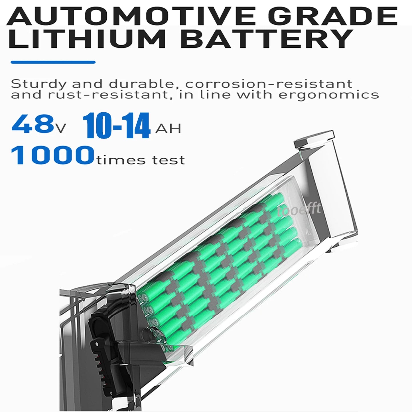 Ebike Battery 48V 10.4Ah 12.8Ah 13.6Ah 14Ah Folding Built-in Electric Bicycle Battery for Lafly X3 samebike LO26 20LVXD JINGHMA