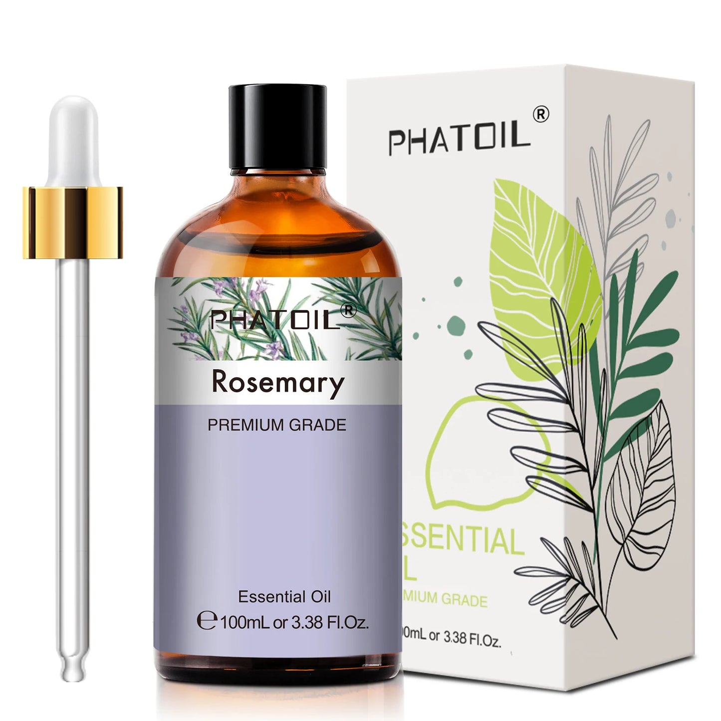 PHATOIL 100ml Pure Natural Essential Oils For Diffuser Candle Making Lavender Jasmine Vanilla Eucalyptus Aroma Essential Oil