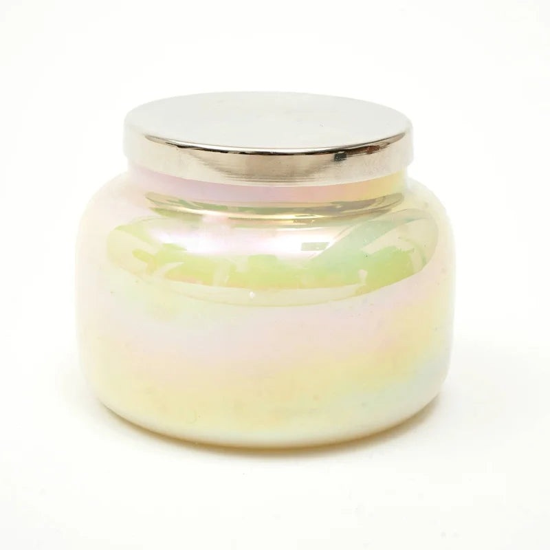 Scented Wax Candle Jar with Lid- Pastel Yellow
