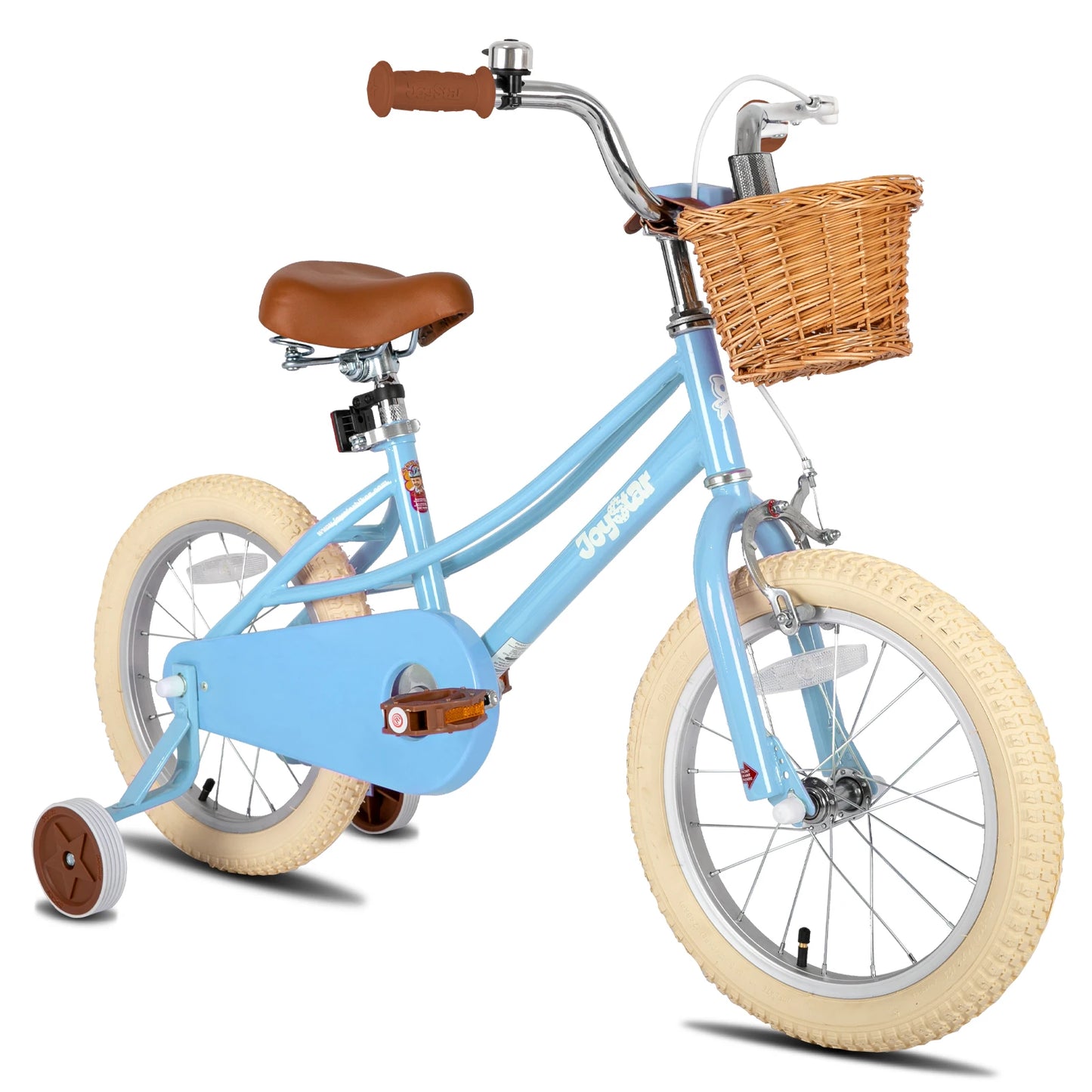 US warehouse JOYSTAR Girls Bike for 2-12 Toddlers & Kids, 12" 14" 16" 20" with Training Wheels, Basket & Kickstand, Retro Style
