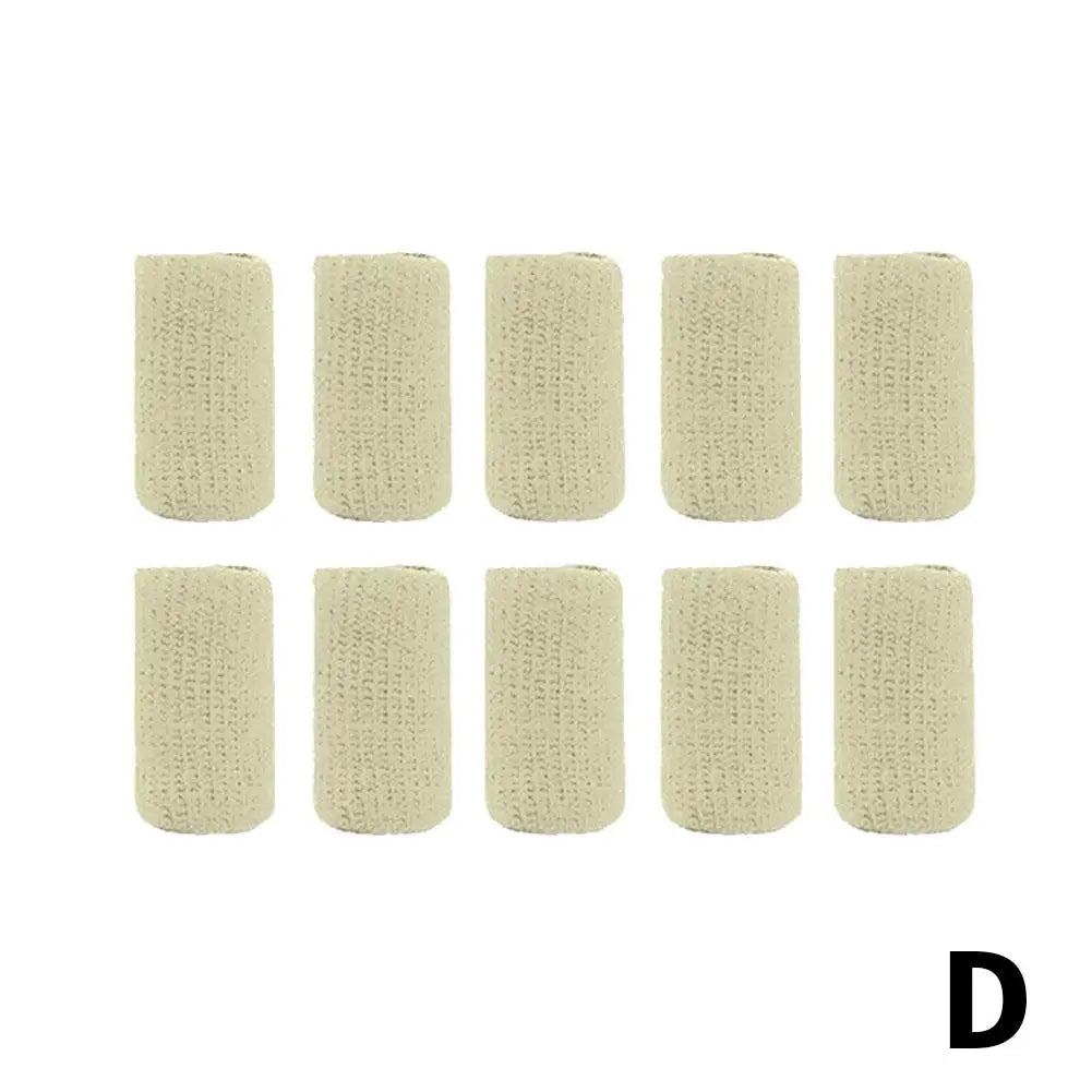 10pcs Nylon Finger Sleeve Support Thumb Brace Protector Gear Breathable Elastic Finger Tape For Basketball Tennis Sports Gym