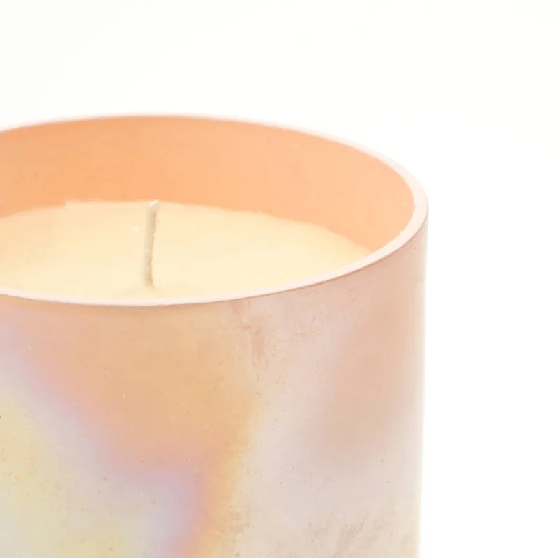 Subtle Shine Scented Wax Candle - Peach