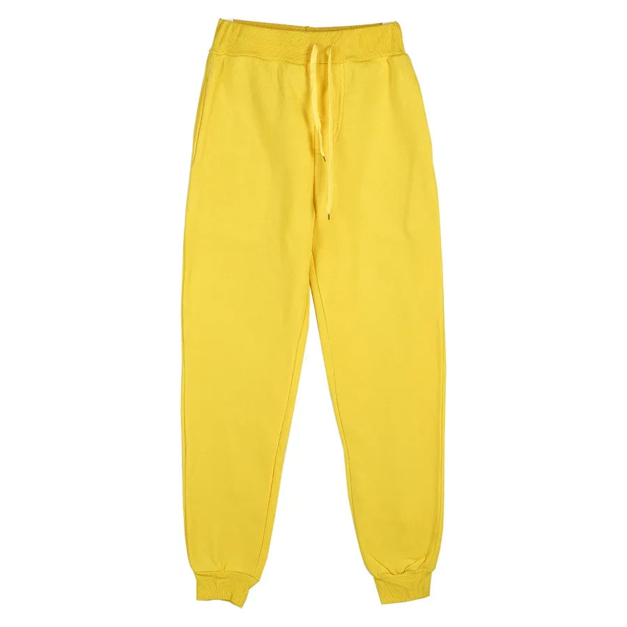 New Plus Size Men's Sweatpants 2XL 3XL Sportswear Elastic Waist Casual Baggy Pants Black Grey Cotton Joggers Male Loose Trousers