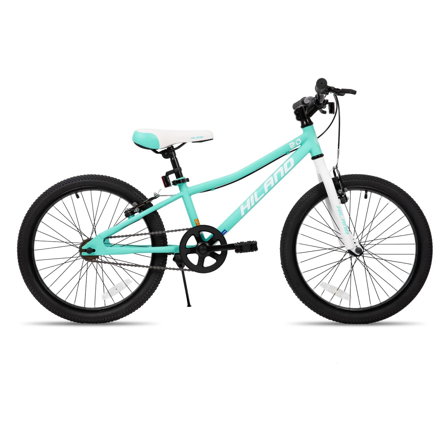 Hiland 20 Inch Kids Mountain Bike for Boys, Girls, Single Speed Kids Bicycles with Dual Handbrakes and Kickstand 