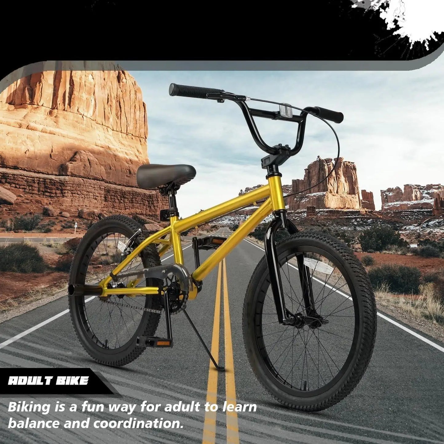 20 24 26 Inch BMX Race Bike Bicycles Beginner-Level to Advanced Riders with 2 Pegs, Multiple Colors Mtb Hub Mtb Tires