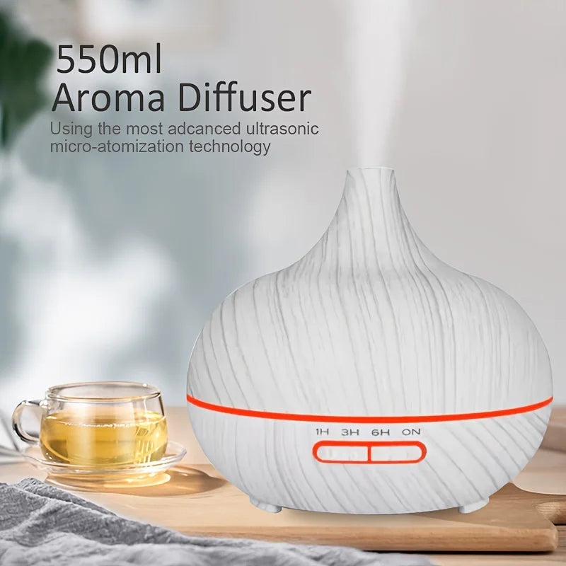 Ultrasonic Humidifier Cool Mist maker for Home Aromatherapy Diffuser with Essential Oil Quiet Electronics diffuser LED lights