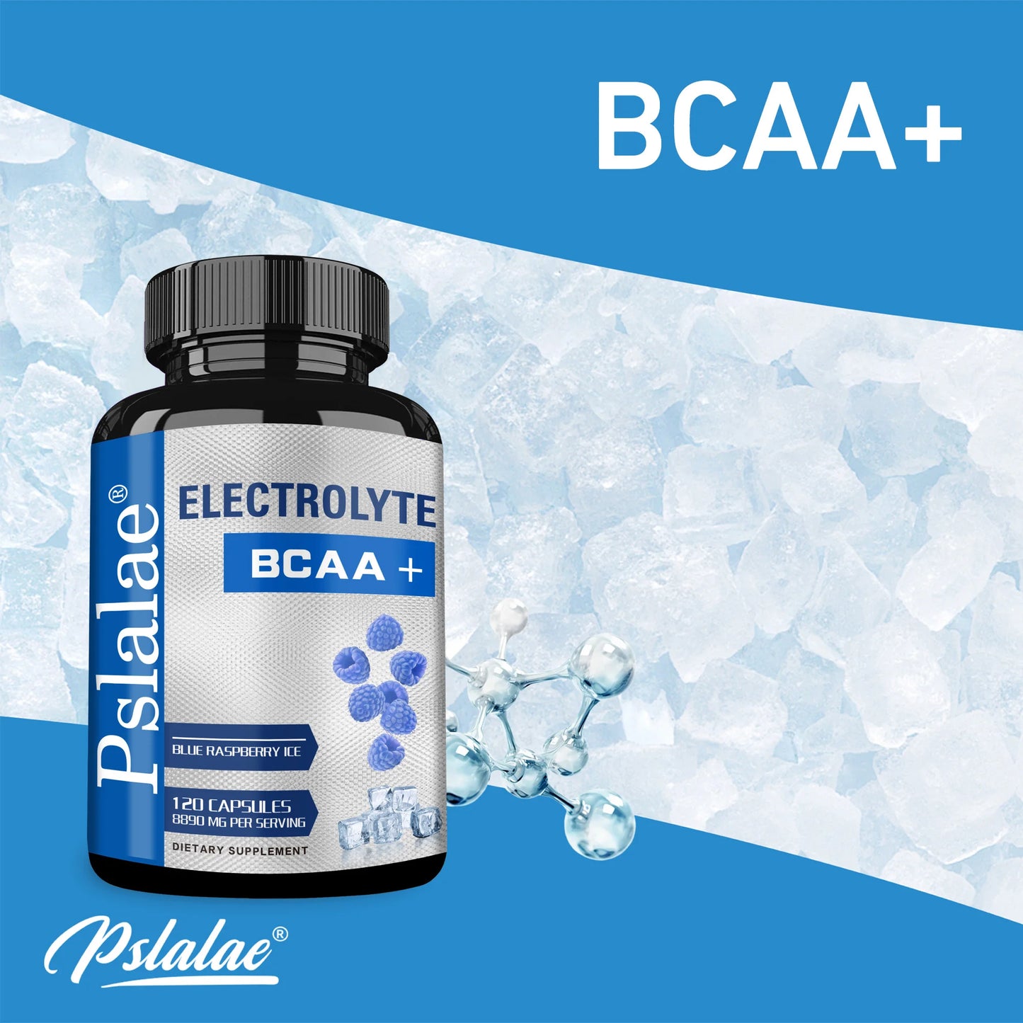 Sport BCAA Supplements - Supports Muscle Growth and Recovery, Electrolyte Balance, and Hydration - 120 Capsules