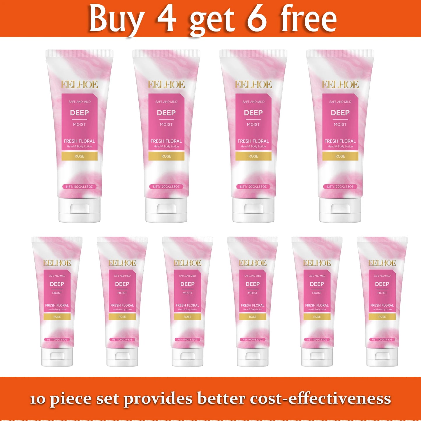 EELHOE 100g Rose Hand Body Lotion Deep Cleaning Exfoliating Gel Skin Care Whitening Moisturizer Repair Facial Scrub Skin Care