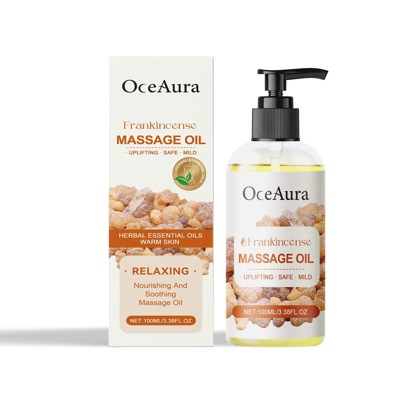 Oceaura Coconut Oil Massage Oil Relief Discomfort Soreness Moisturizing Nourishing Restore Skin Luster Non-greasy Body Care Oil