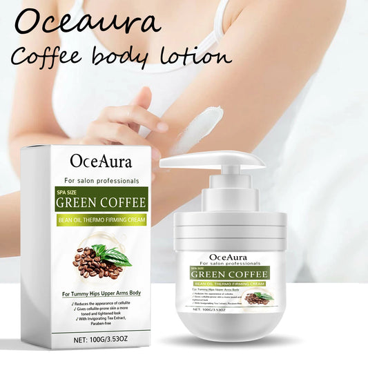Oceaura Green Coffee Body Cream Daily Moisturizing Repair Damaged Skin Firming Lasting Fragrance Non-greasy Natural Body Lotion