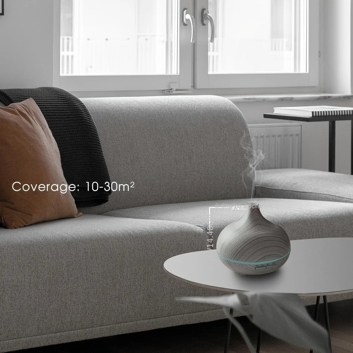 Ultrasonic Humidifier Cool Mist maker for Home Aromatherapy Diffuser with Essential Oil Quiet Electronics diffuser LED lights