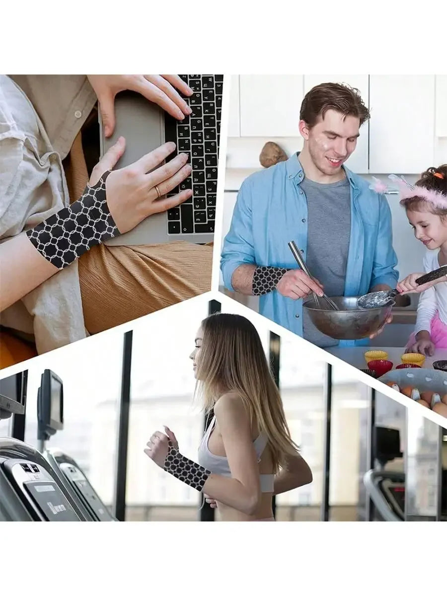 RPPR 1PC Ultra Thin Elastic Wrist Brace Repetitive Wrist Use Support for Carpal Tunnel Fits Both Wrists For Keyboard Typing