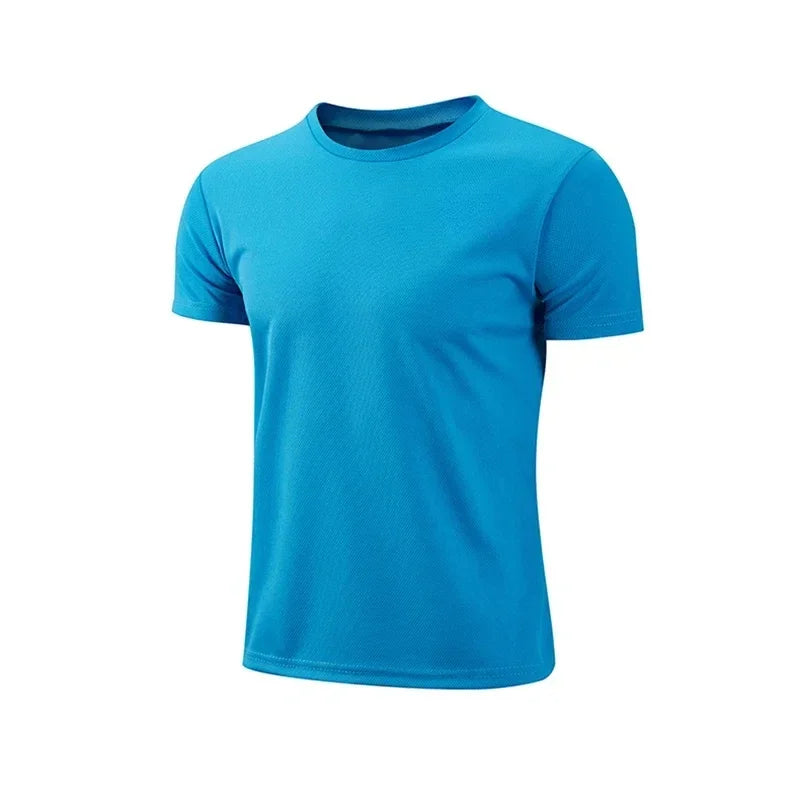 2025 Hot Sale Men's Quickdry T-shirts Summer Daily Sports Short Sleeved O-neck Tops Fitness Training Athletics Running T-shirt