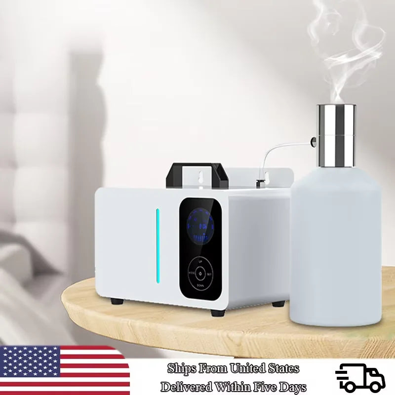 HVAC 10000m³ Large Perfume Metal Aroma Diffuser Home Appliance Air Freshener Dorm Room Essentials Fragrance Flavoring WIFI APP
