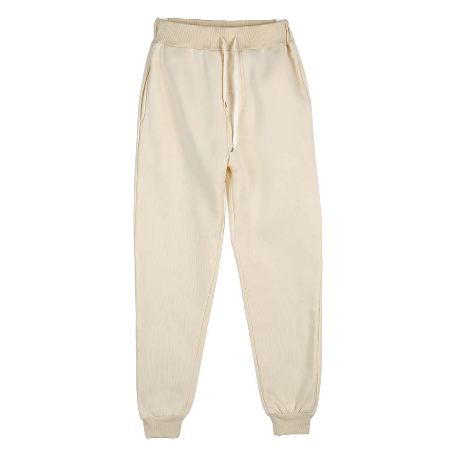 New Plus Size Men's Sweatpants 2XL 3XL Sportswear Elastic Waist Casual Baggy Pants Black Grey Cotton Joggers Male Loose Trousers