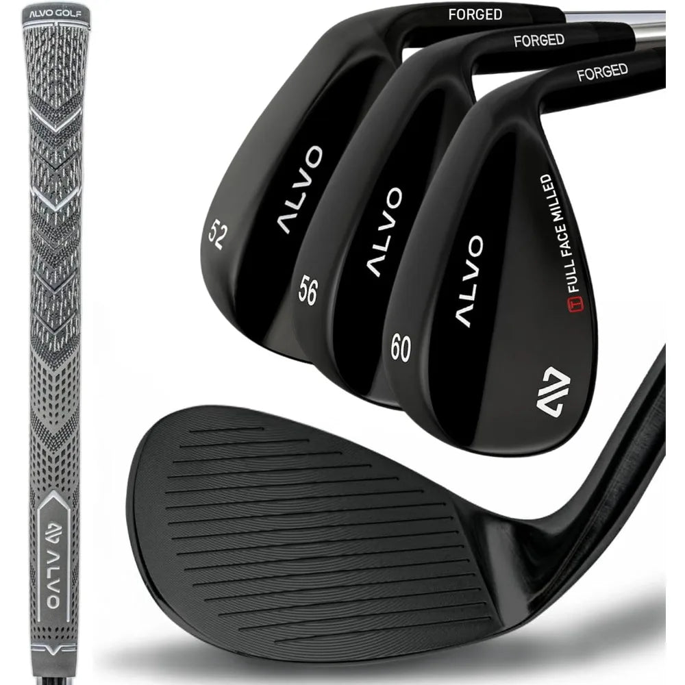 Premium Full Face Golf Wedges, Golf Wedge Set and Singles, 3 Wedges 52/56/60/70 Degree,Lob,Gap,Sand Golf Club for Men,