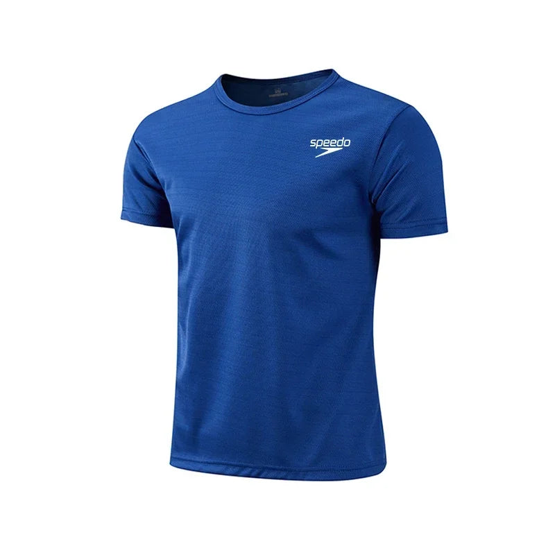 2025 Hot Sale Men's Quickdry T-shirts Summer Daily Sports Short Sleeved O-neck Tops Fitness Training Athletics Running T-shirt