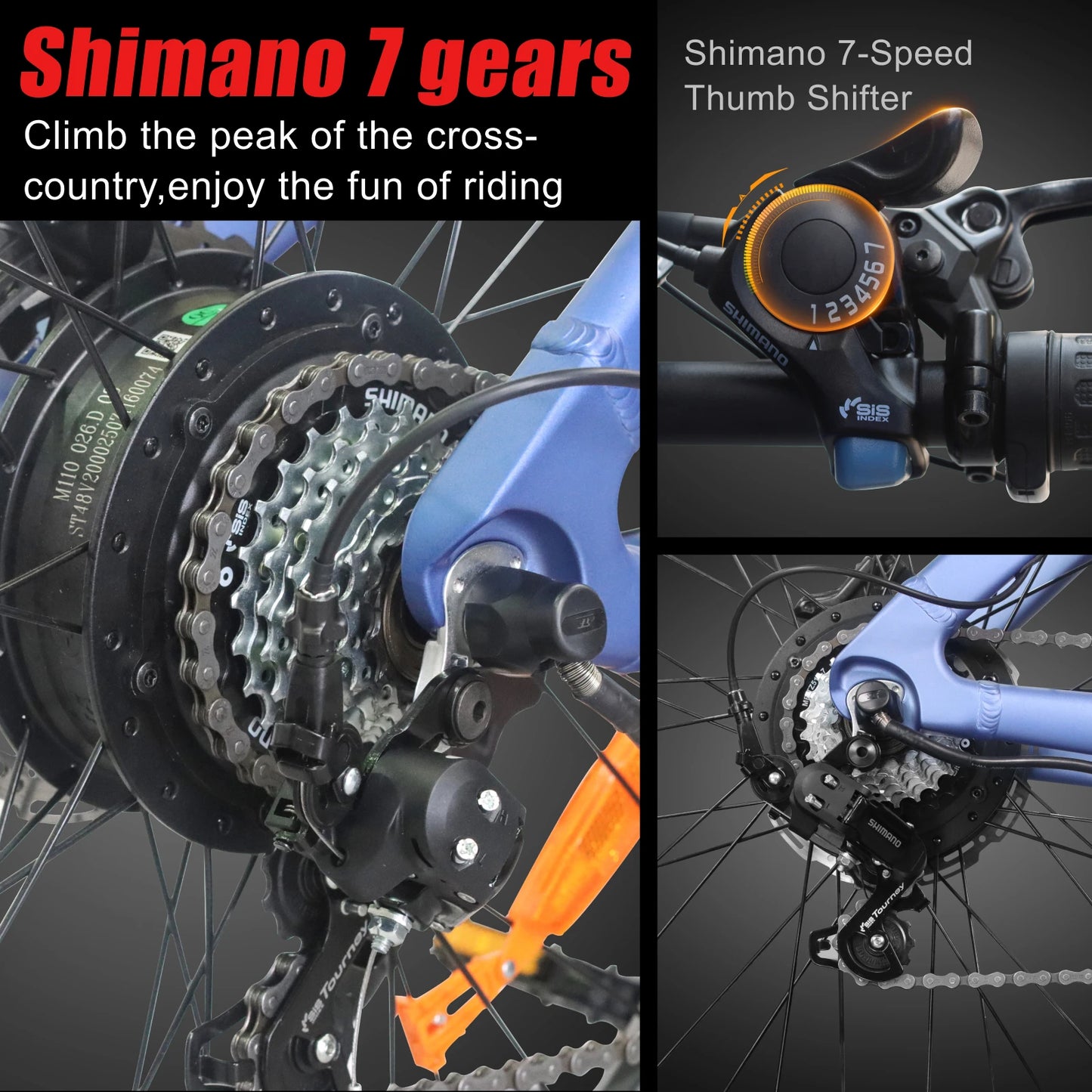 HX Q5 Ebikes 2000W Adults Electric Bike Bicycle 2000W 48V 20AH 27.5 Inch Off-Road Tire Electric E Bikes Mountain Ebike