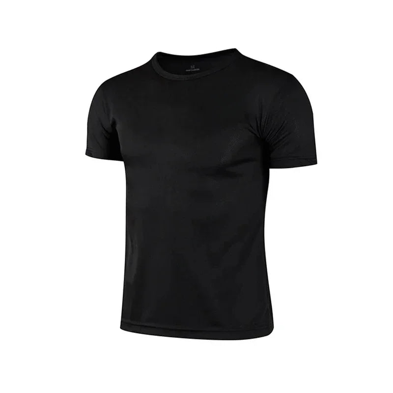2025 Hot Sale Men's Quickdry T-shirts Summer Daily Sports Short Sleeved O-neck Tops Fitness Training Athletics Running T-shirt