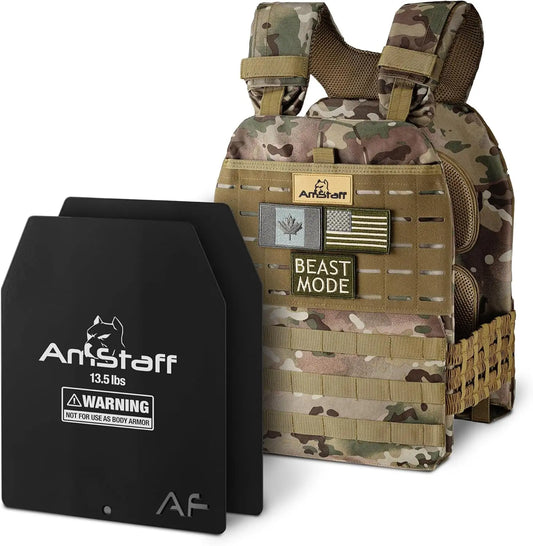 Tactical Weighted Vest - Adjustable Weight Vests - Versatile Wearable Vest for Fitness Workouts, Strength and Endurance Training