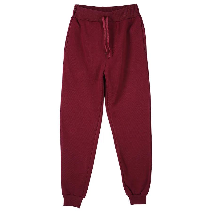 New Plus Size Men's Sweatpants 2XL 3XL Sportswear Elastic Waist Casual Baggy Pants Black Grey Cotton Joggers Male Loose Trousers