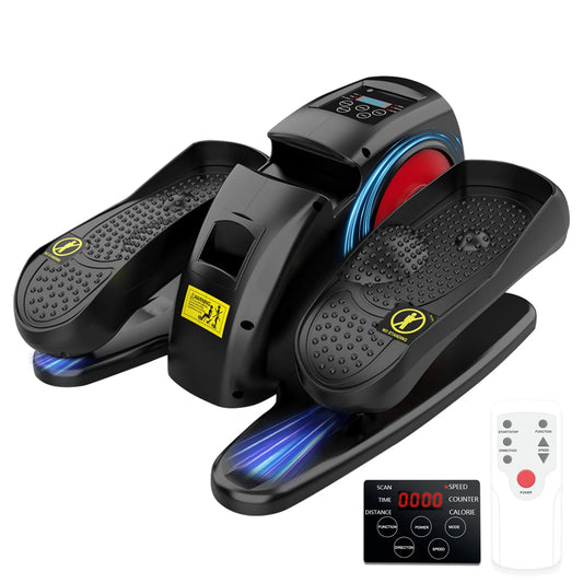 Electric Elliptical Machine Under Desk Pedal Exerciser Leg Home Fitness Small Multi-functional Silent Mini Trainer Portable