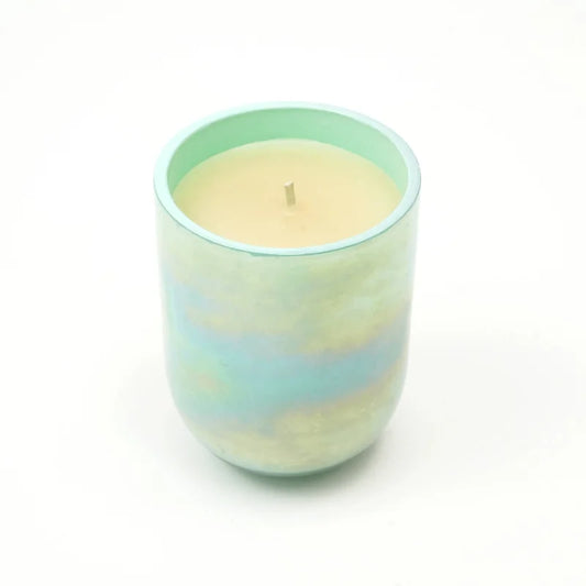 Pastel Glow Scented Wax Candle – Blue Elegant & Aromatic Candle for Home & Office  Soothing Fragrance & Long-Lasting Burn  Perfe