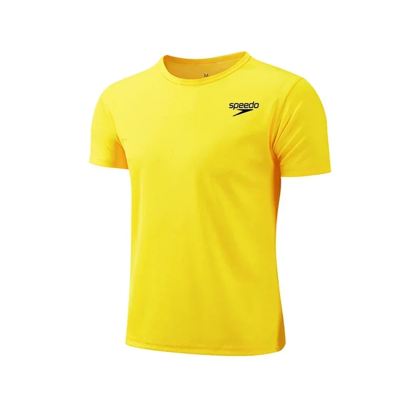 2025 Hot Sale Men's Quickdry T-shirts Summer Daily Sports Short Sleeved O-neck Tops Fitness Training Athletics Running T-shirt