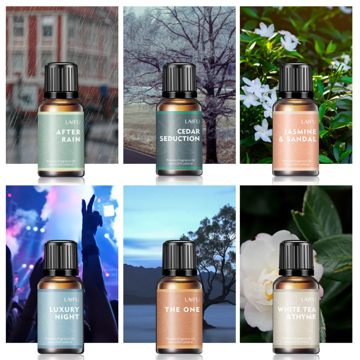 Customized water-soluble aromatherapy essential oil set Suitable for humidifiers, diffusers, candle making, soap scents, perfect