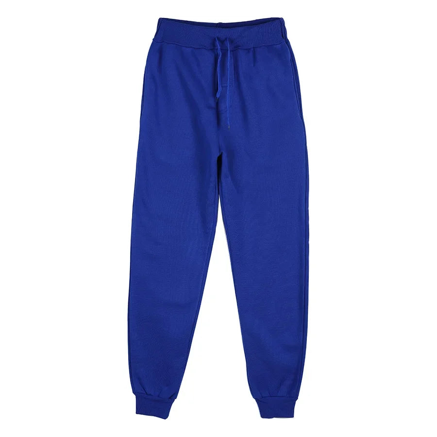 New Plus Size Men's Sweatpants 2XL 3XL Sportswear Elastic Waist Casual Baggy Pants Black Grey Cotton Joggers Male Loose Trousers