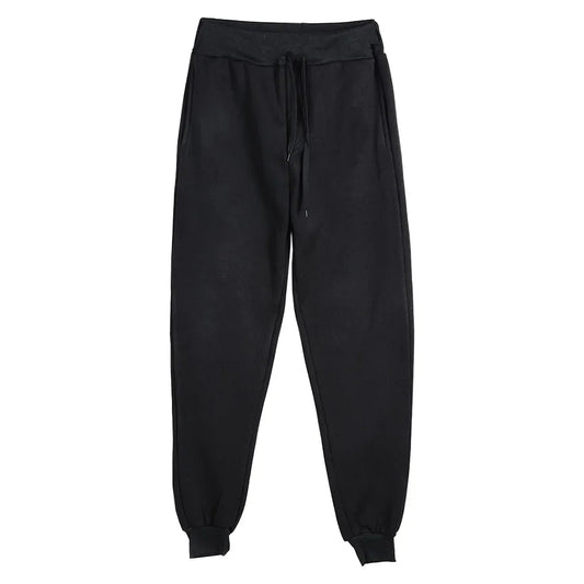 New Plus Size Men's Sweatpants 2XL 3XL Sportswear Elastic Waist Casual Baggy Pants Black Grey Cotton Joggers Male Loose Trousers