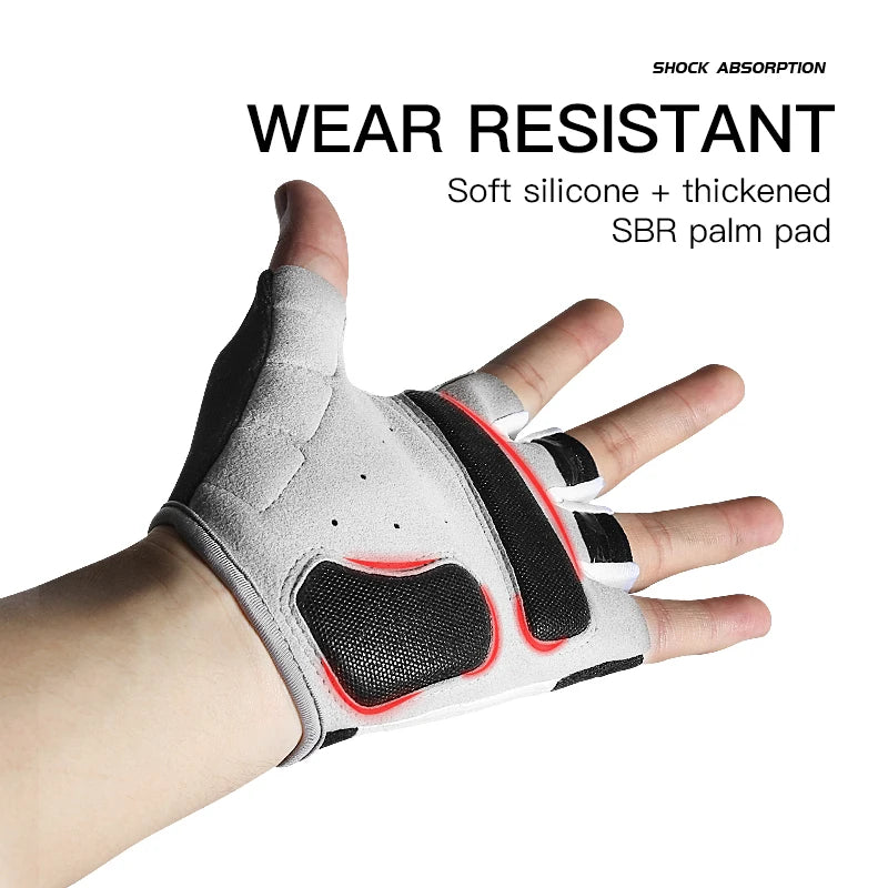 Kyncilor Cycling Clothing Summer Cycling Gloves Shock Absorption Pad Breathable Anti-slip Glove Hiking Bike Gloves For Sport