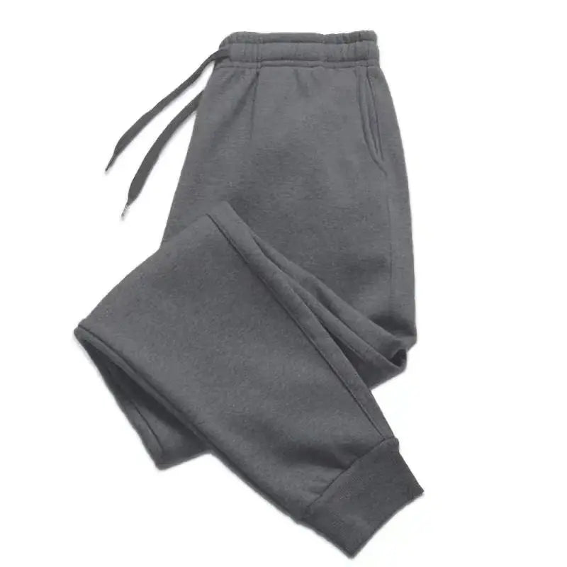 New Plus Size Men's Sweatpants 2XL 3XL Sportswear Elastic Waist Casual Baggy Pants Black Grey Cotton Joggers Male Loose Trousers