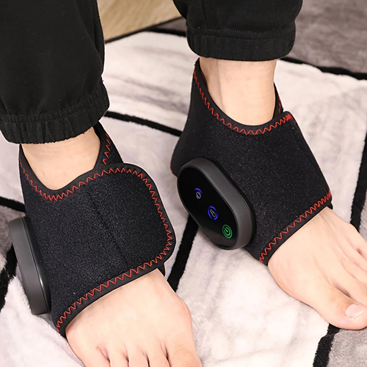 Rechargeable ankle massager, easy to operate, convenient to use, intelligent timing, vibration temperature sensing, giving gifts