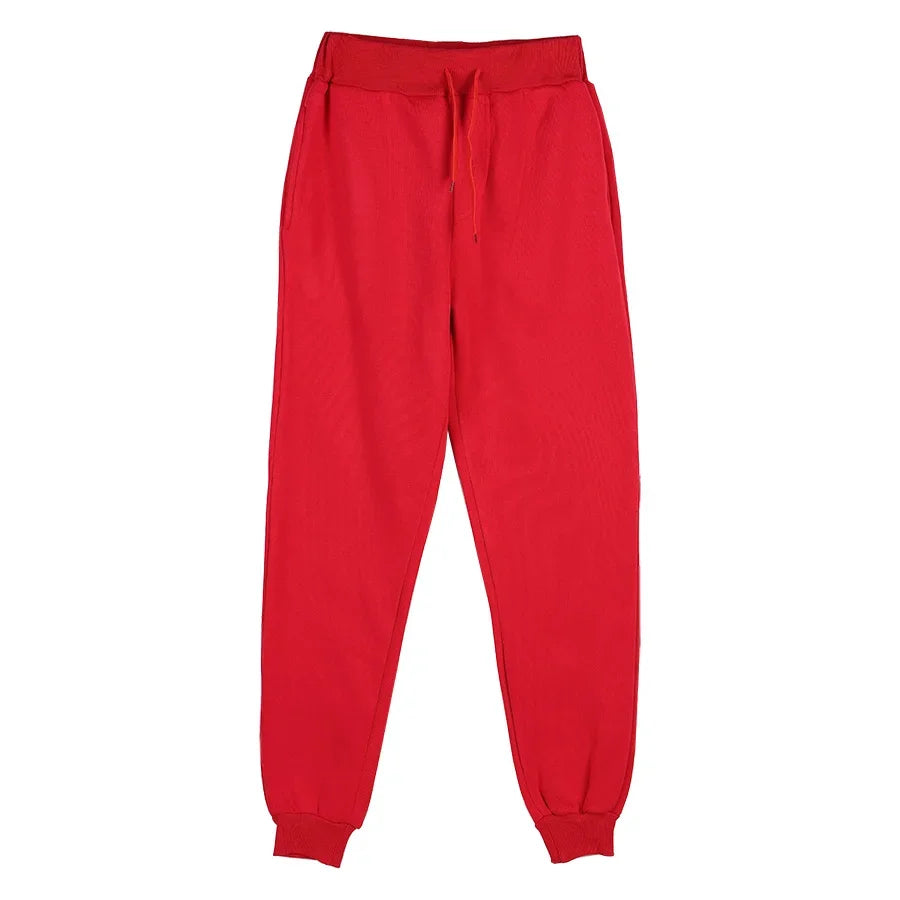 New Plus Size Men's Sweatpants 2XL 3XL Sportswear Elastic Waist Casual Baggy Pants Black Grey Cotton Joggers Male Loose Trousers