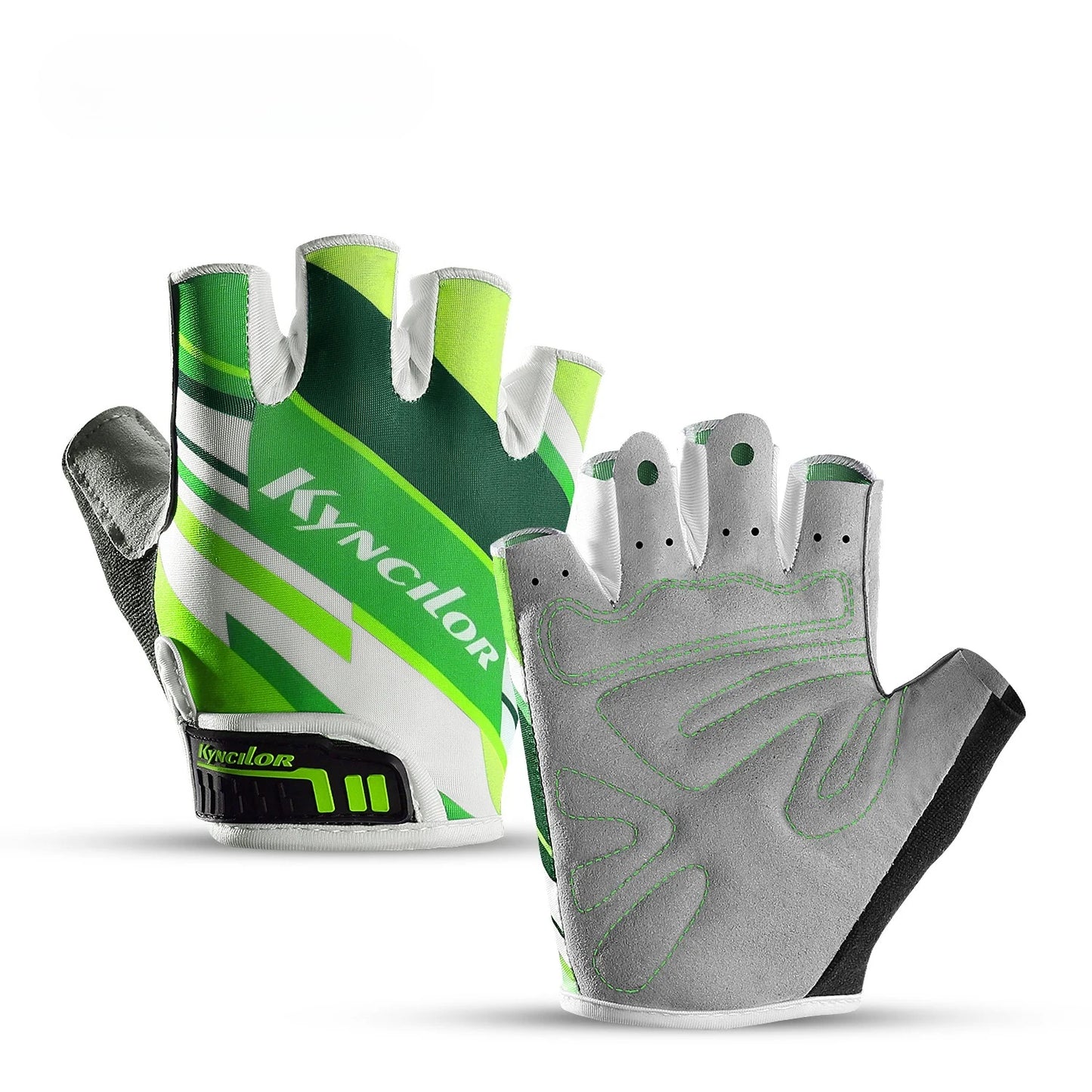 Kyncilor Breathable Lycra Fabric Cycling Gloves Road Bike Gloves Riding MTB Outdoor Bicycle Sport Gloves Half Finger Gloves