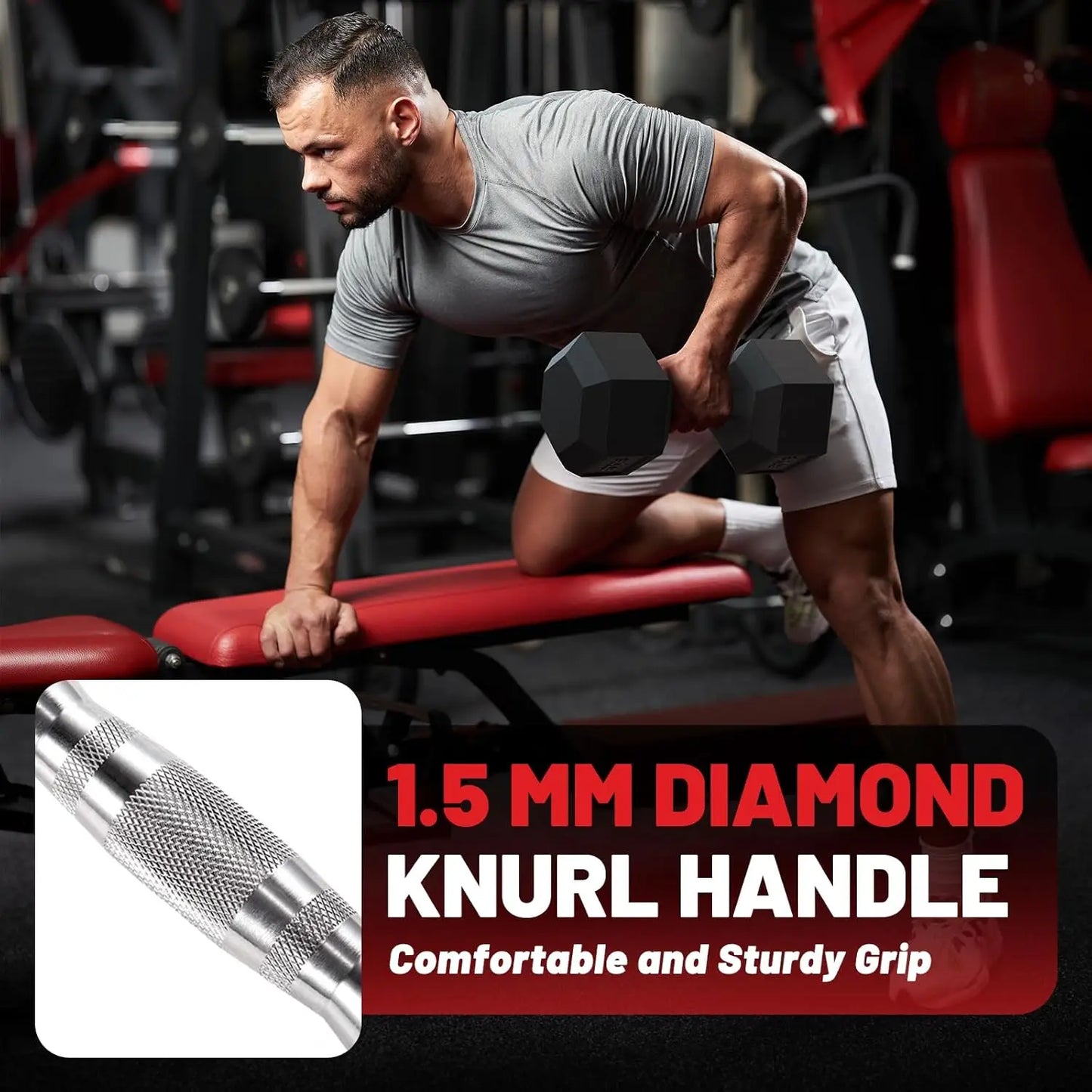 Hex Dumbbell Sets with Rack, 60-550lb Rubber Coated Weight Set and Storage, Multiple Options for Strength Training