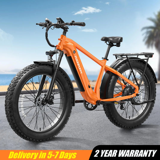 PUCKIPUPPY Beagle Electric Bike for Adults with 960W Peak 26" Fat Tire Electric Mountain Bike 48V 15AH Removable Battery Ebike
