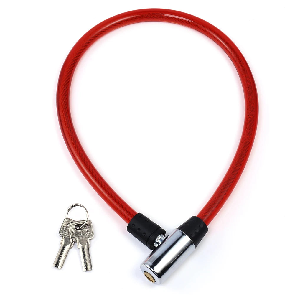 Anti-theft Universal Bike Lock Cable for Bicycle Electric Vehicle Motorcycle Door Multipurpose Cable Coil Security Lock