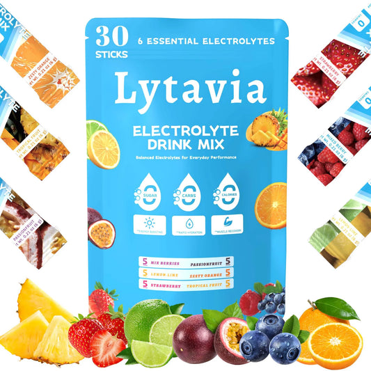 Mixed Flavors Of Electrolyte Powder, Hydration Electrolyte Packets, 8 Electrolytes Minerals, Fruit Flavors